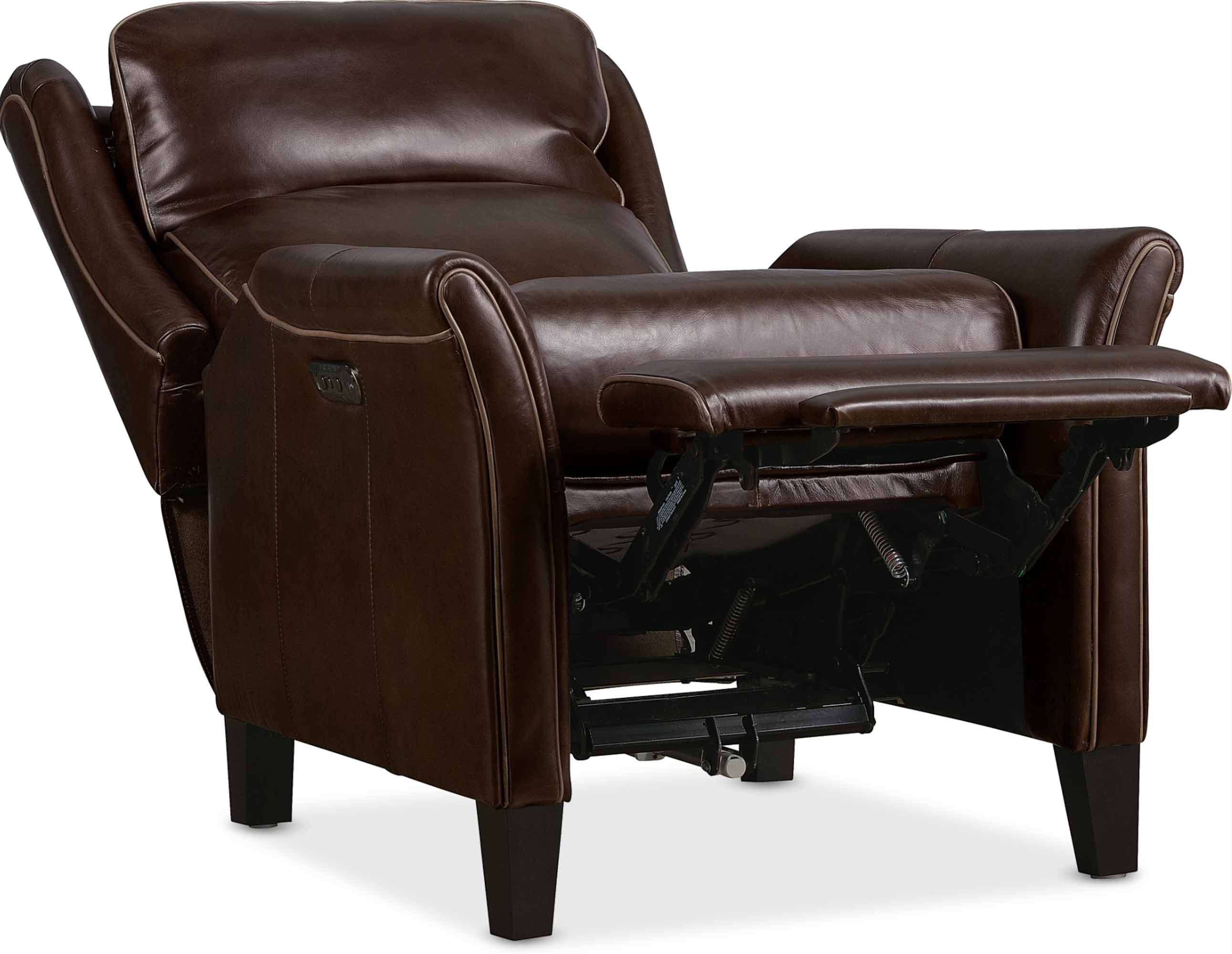 Sundays Leather Power Recliner With Articulating Headrest In Dark Brown - Image 7