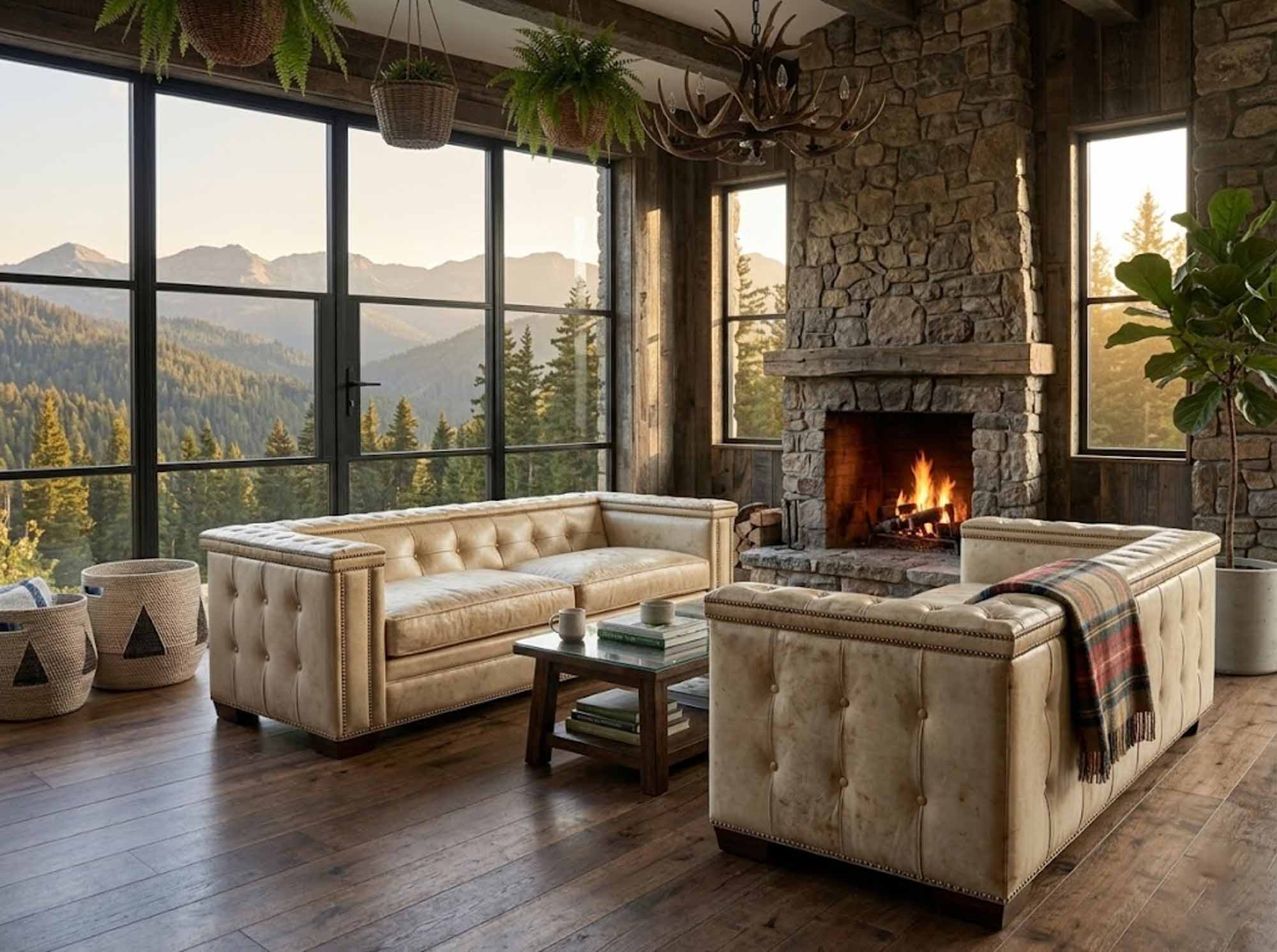 Tarvy Leather Sofa - Image 5