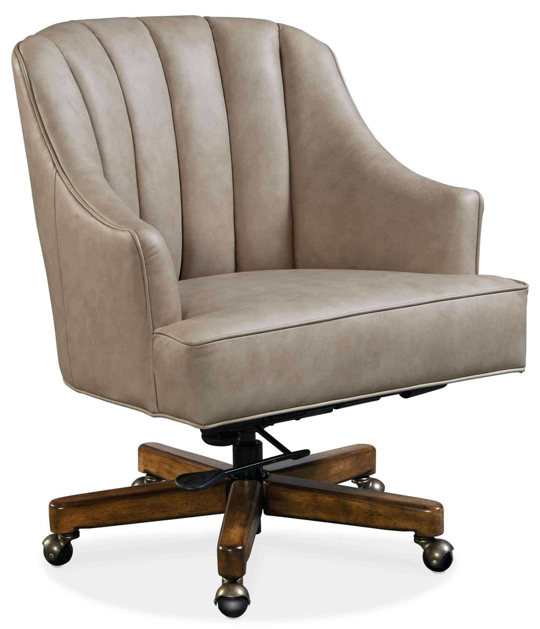 Theo Leather Swivel Tilt Desk Chair