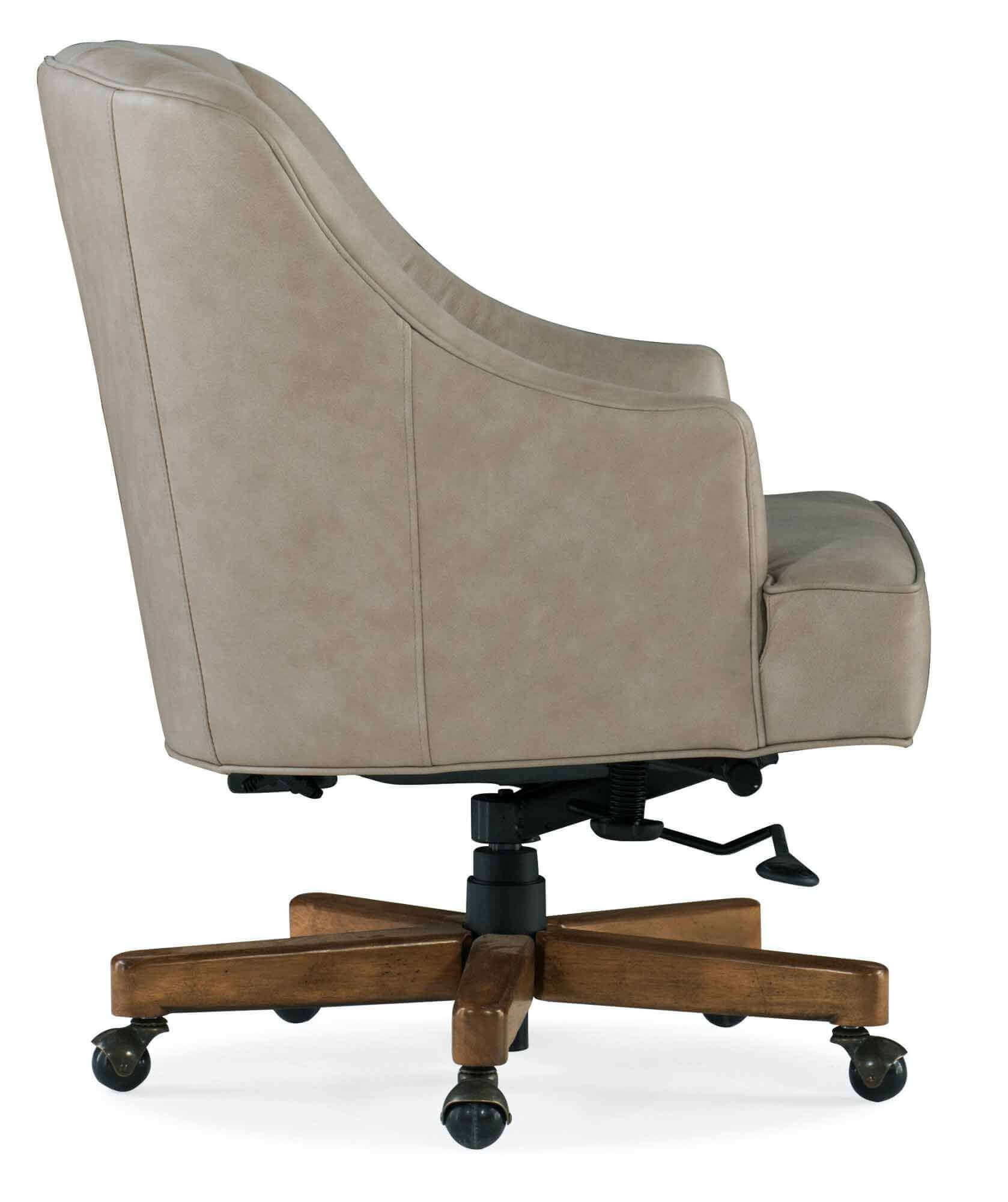 Theo Leather Swivel Tilt Desk Chair - Image 2