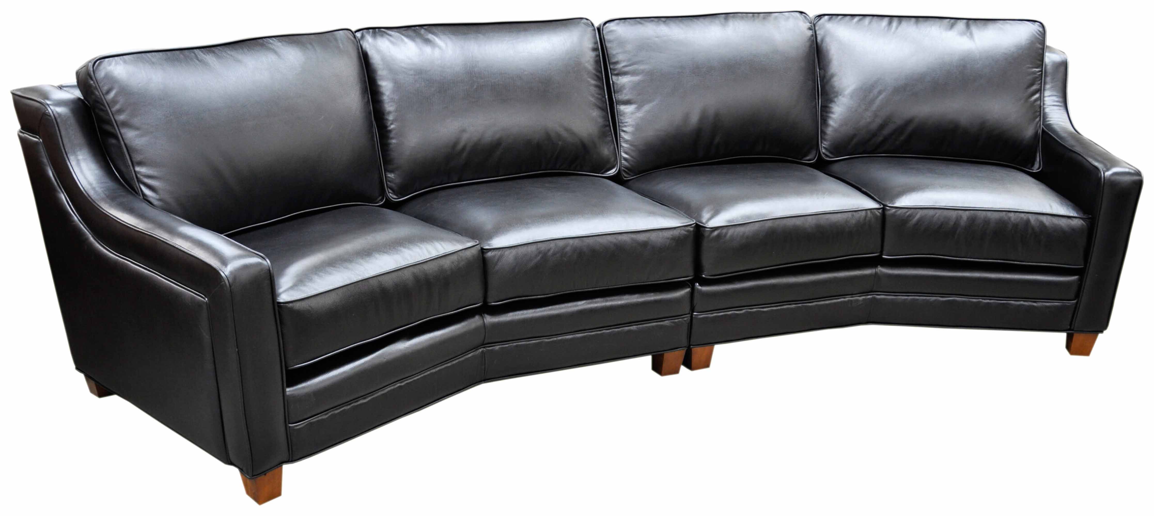 Times Square Leather Four Cushion Conversation Sofa