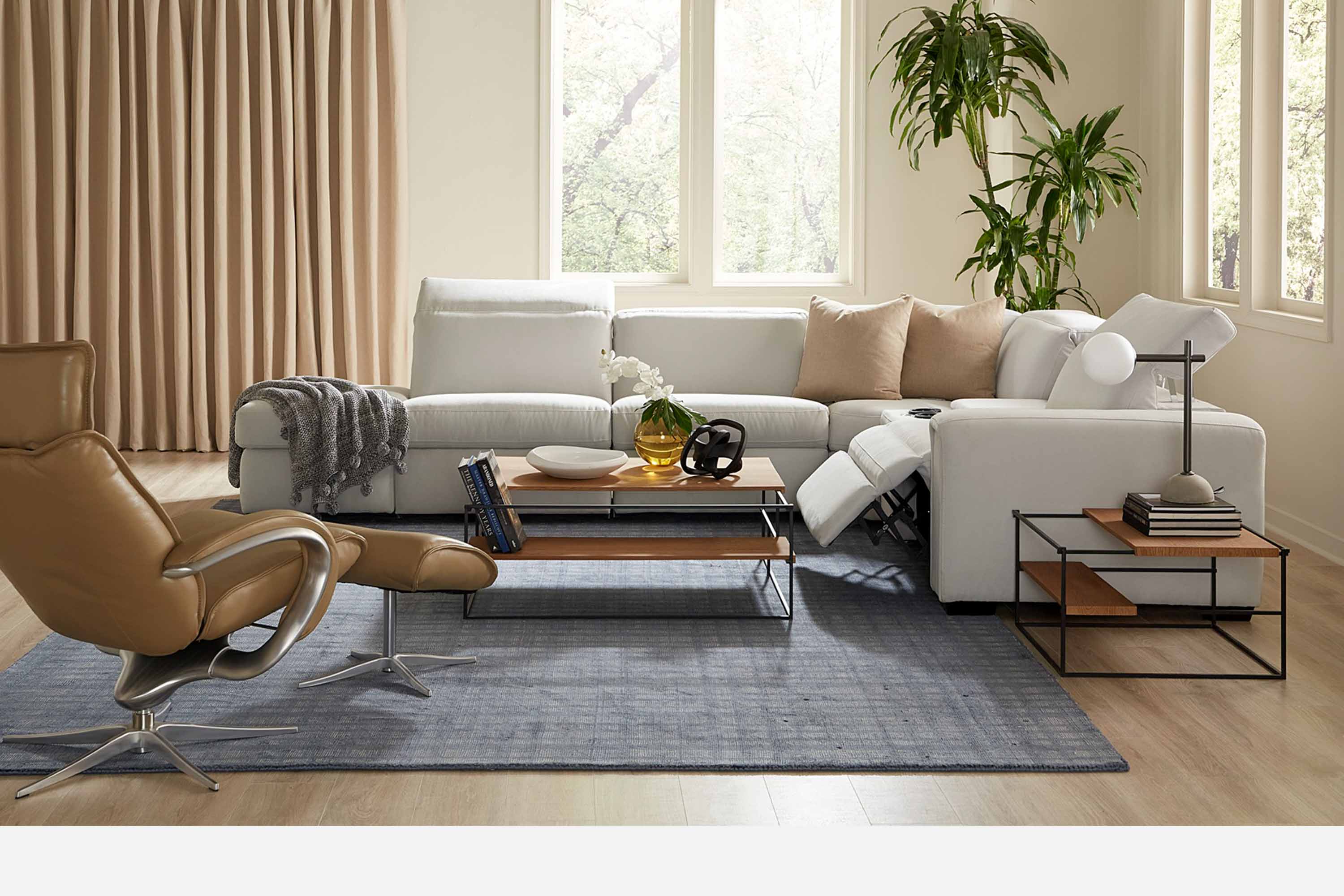 Titan Leather Power Reclining Sectional With Articulating Headrest - Image 6