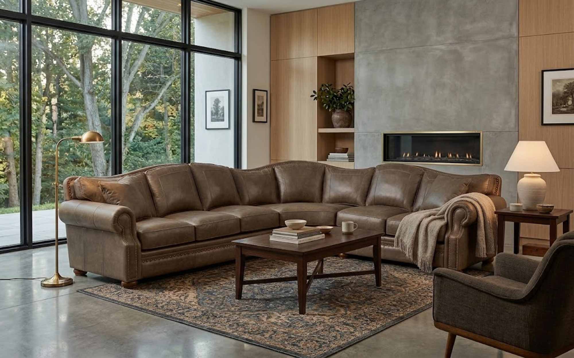 Tucson Leather Sectional - Image 5