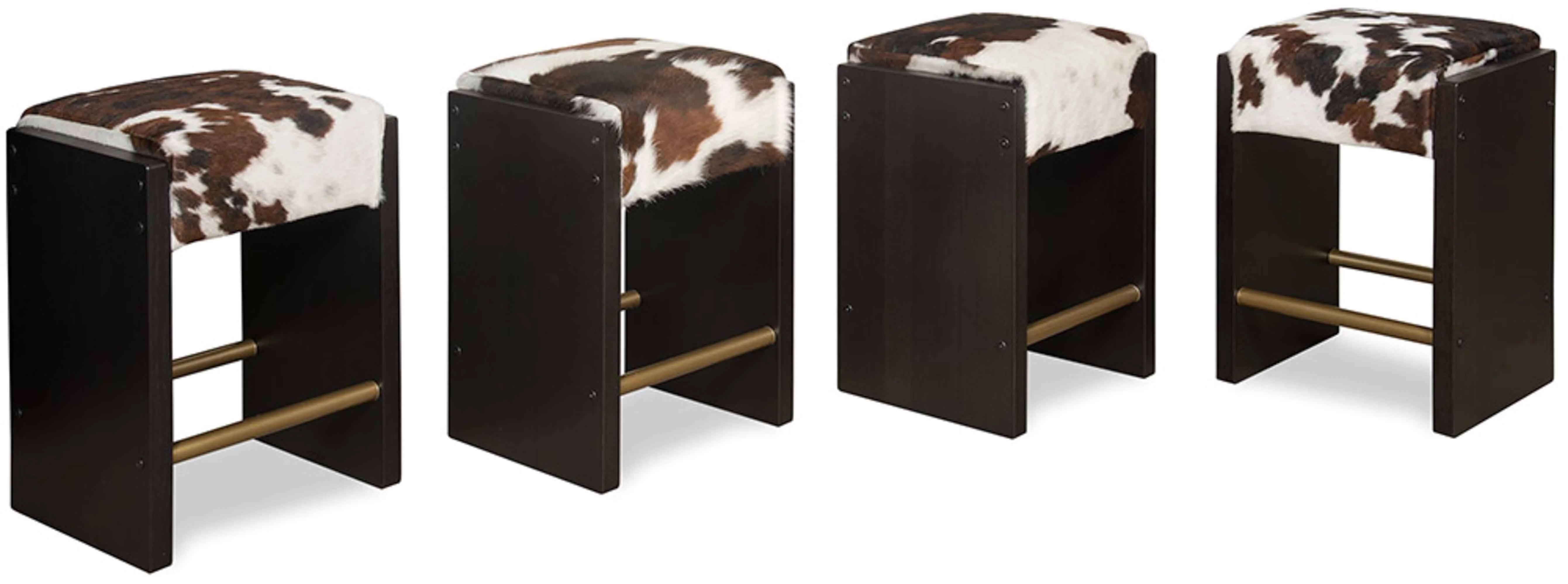 Tumbler Leather Counter Stool - Image 2