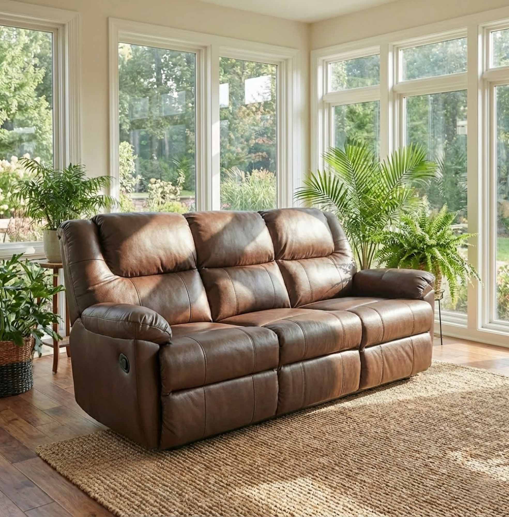 Granger Leather Reclining Sofa - Image 10