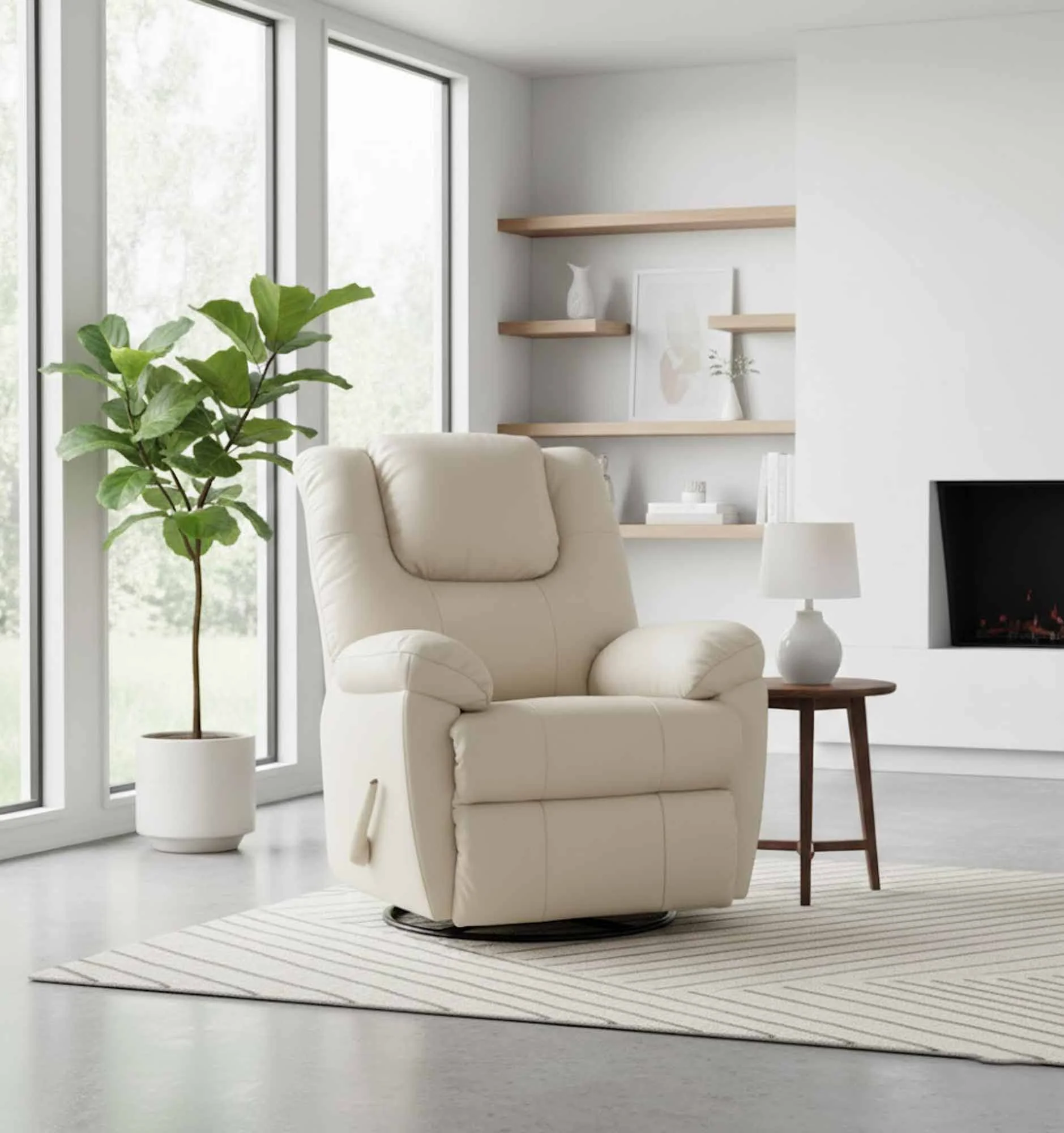 Granger Leather Swivel Rocker Recliner - Image 10