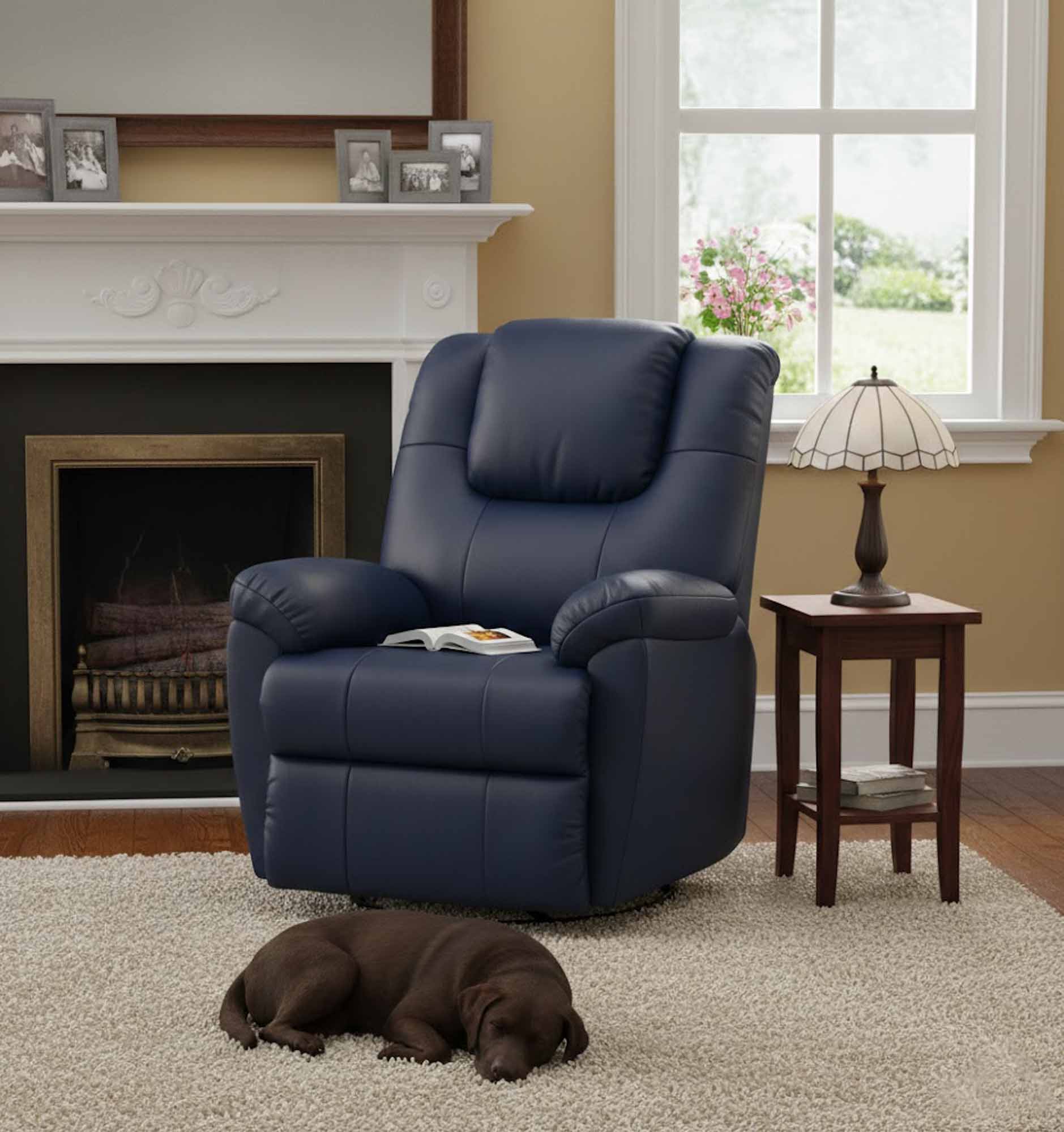 Granger Leather Swivel Rocker Recliner - Image 11