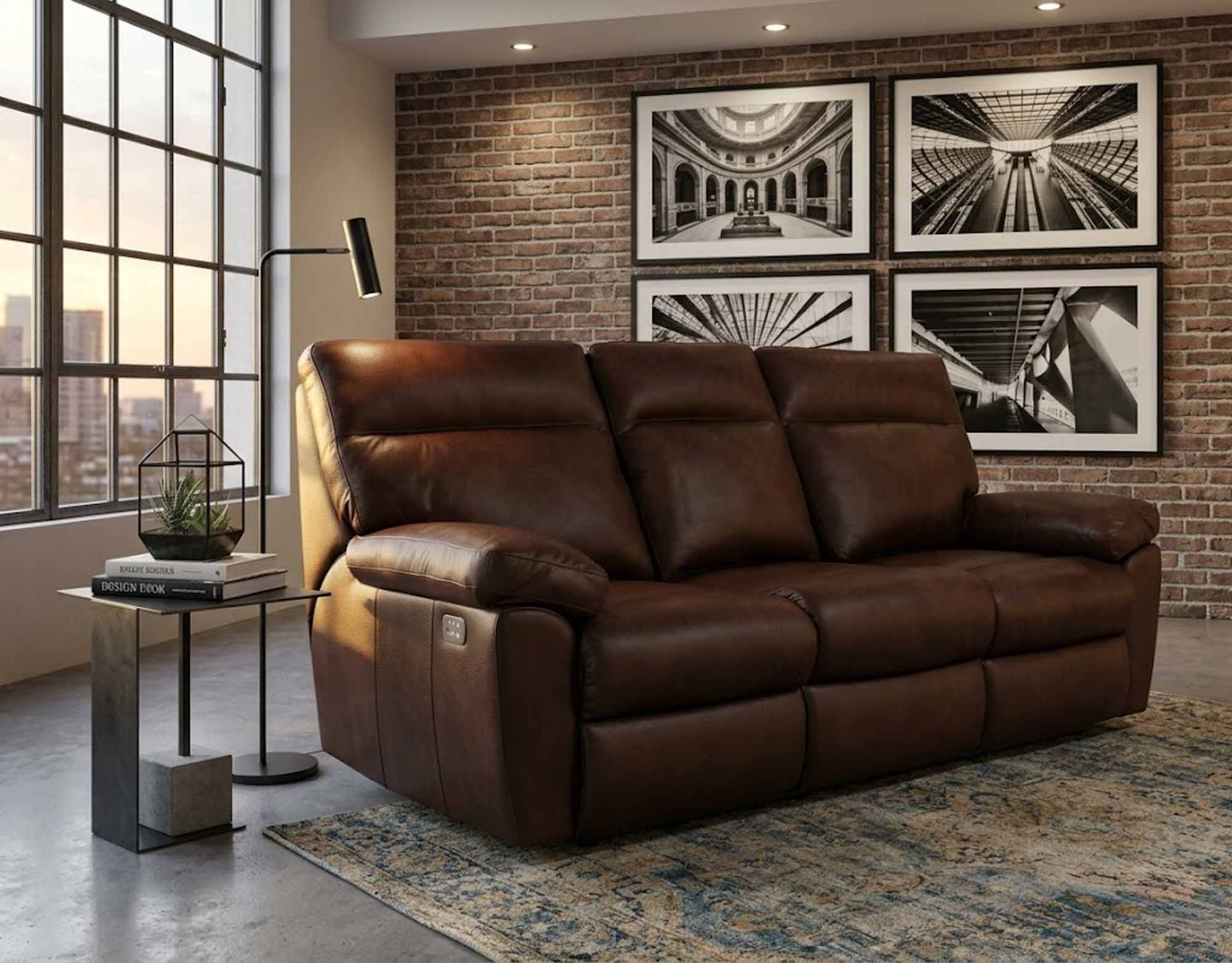 Vancouver Leather Power Reclining Loveseat With Articulating Headrest - Image 2