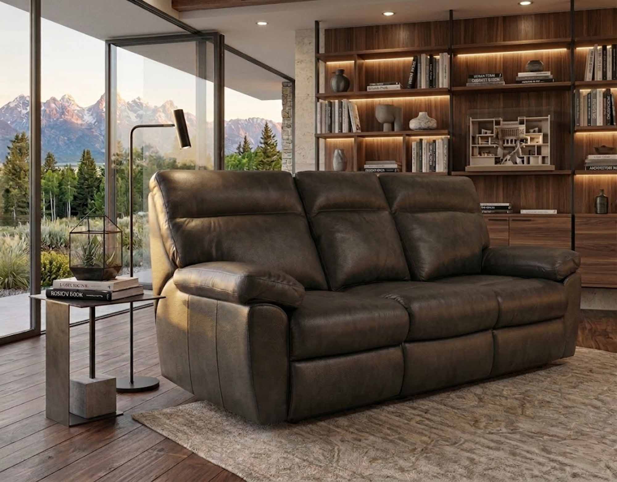 Vancouver Leather Power Reclining Loveseat With Articulating Headrest - Image 4