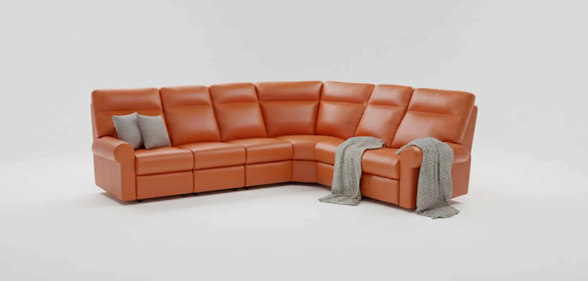 Vermont Leather Reclining Sectional - Image 2