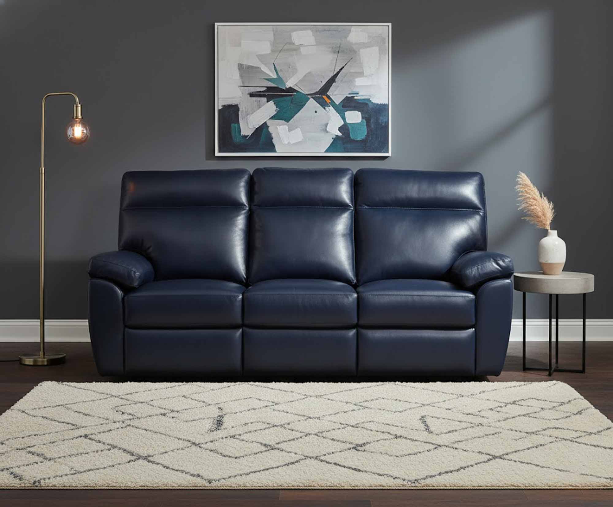 Versailles Leather Power Reclining Loveseat With Articulating Headrest - Image 3