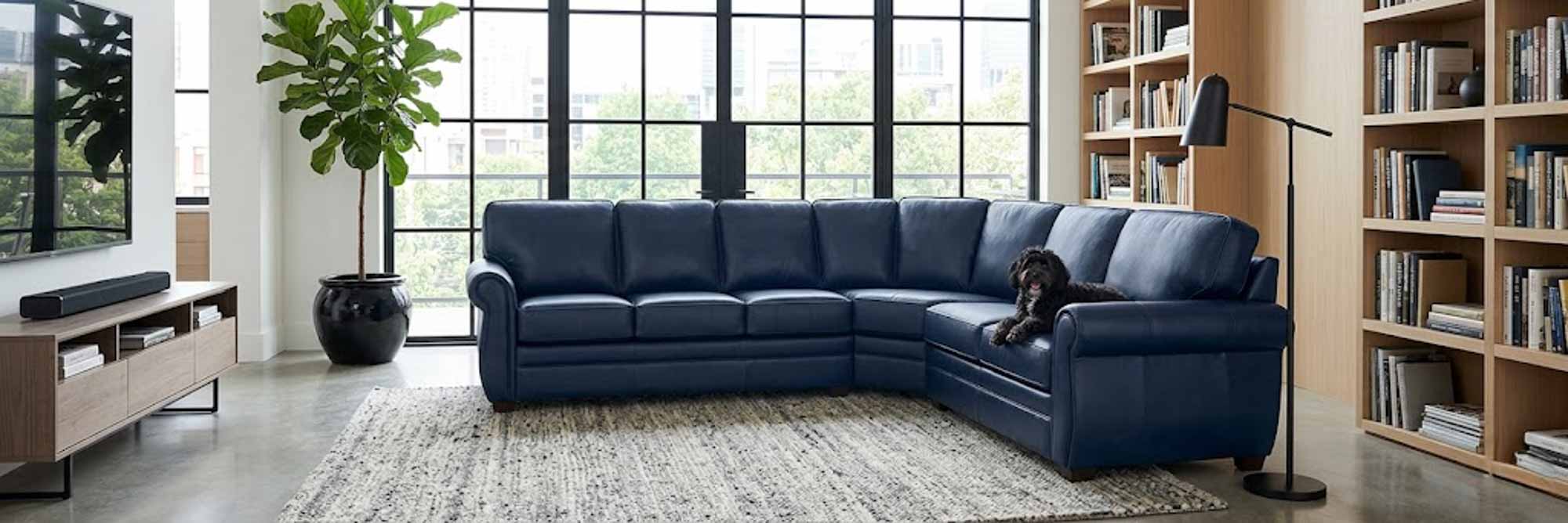 Viceroy Leather Sectional - Image 9