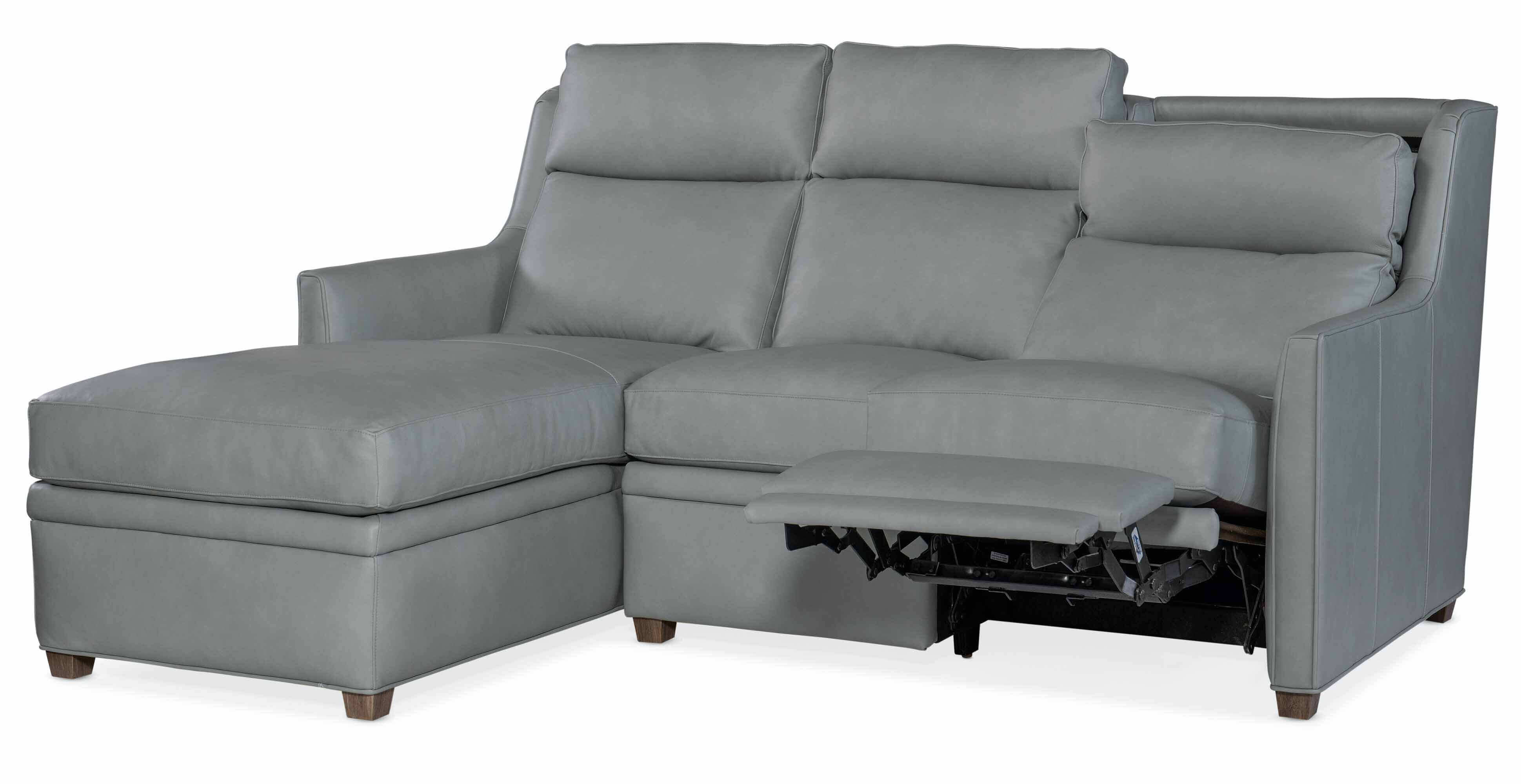 Wallen Leather Power Reclining Sofa With Articulating Headrest With Chaise - Image 6