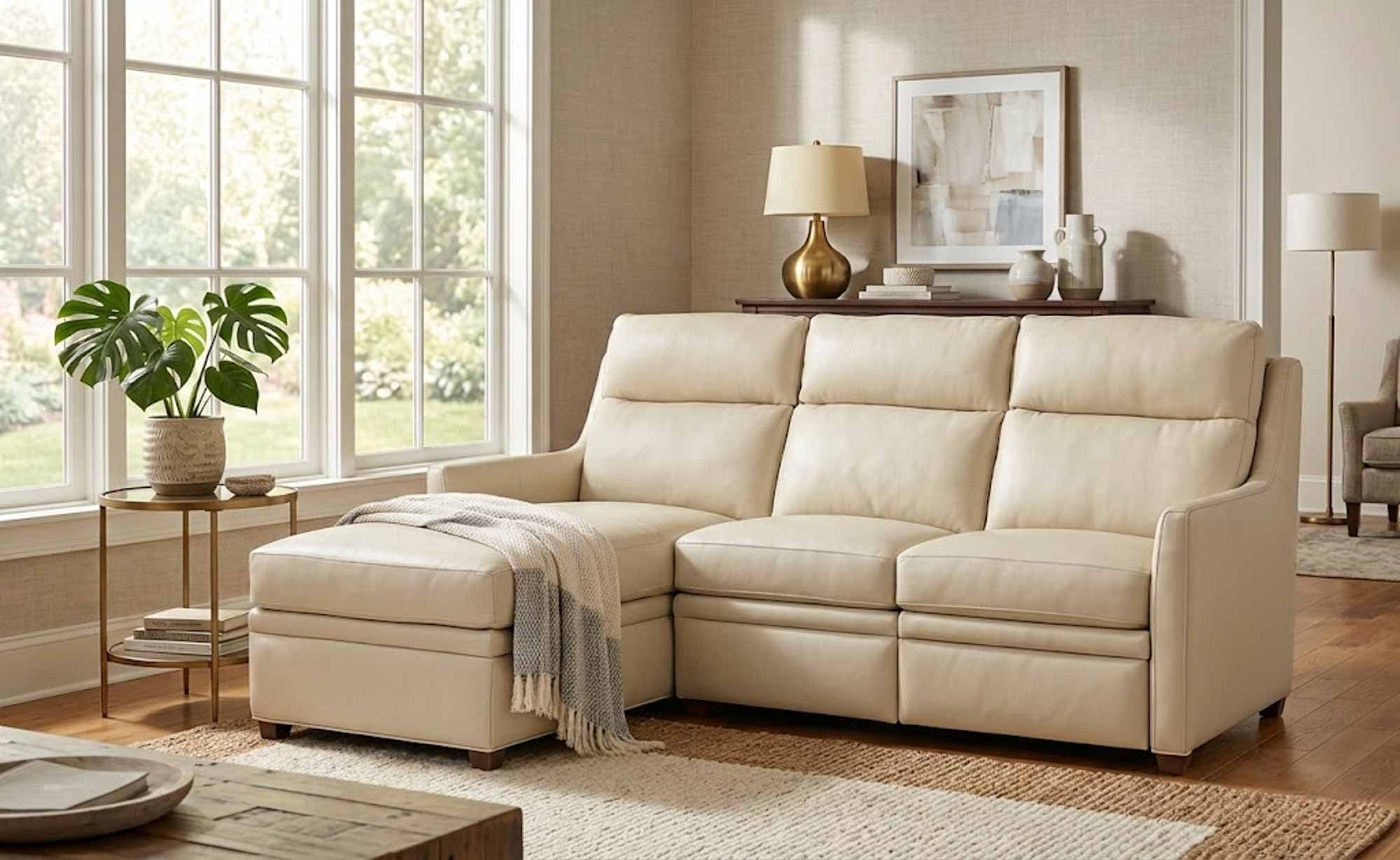 Wallen Leather Power Reclining Sofa With Articulating Headrest With Chaise - Image 8