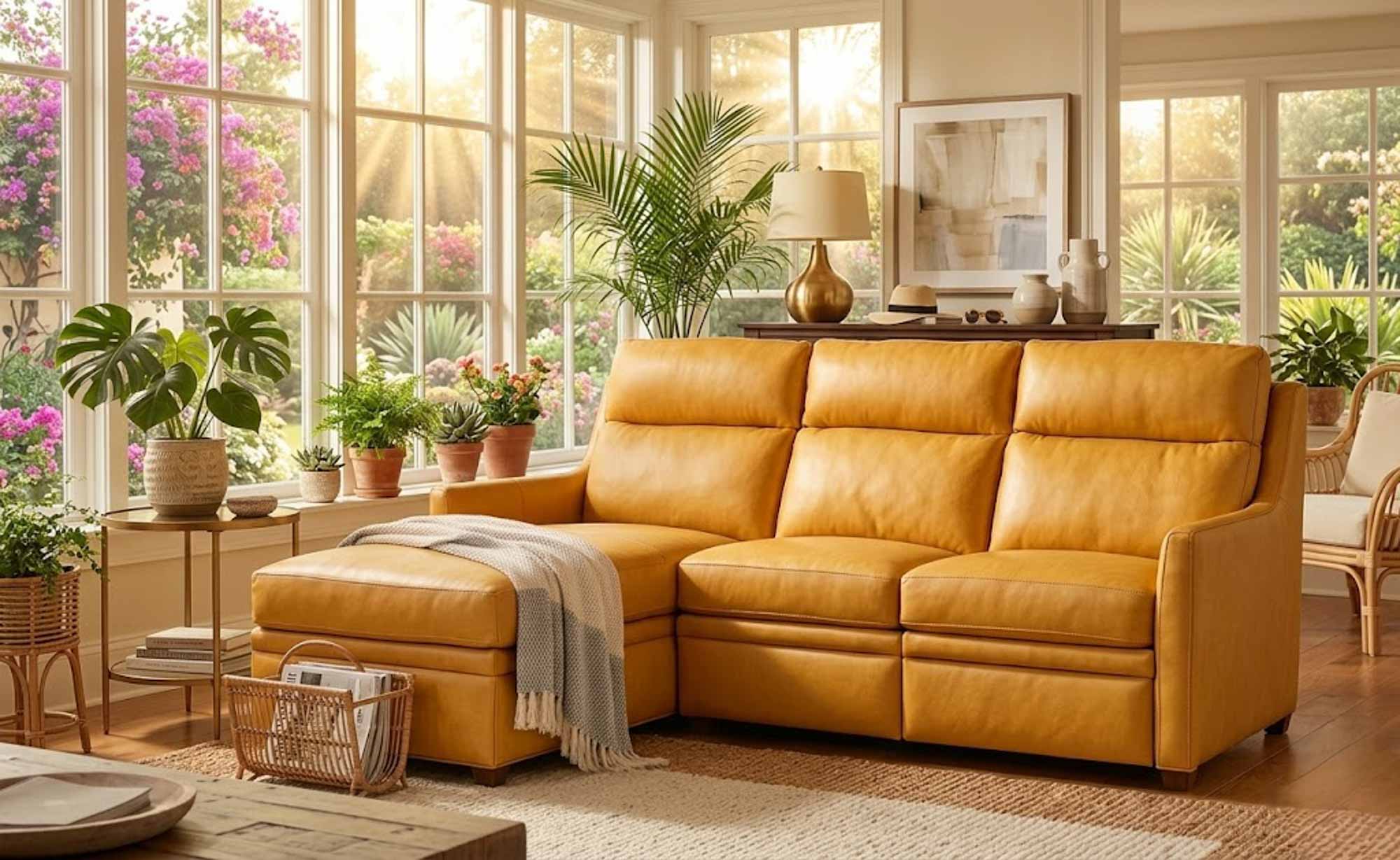 Wallen Leather Power Reclining Sofa With Articulating Headrest With Chaise - Image 9