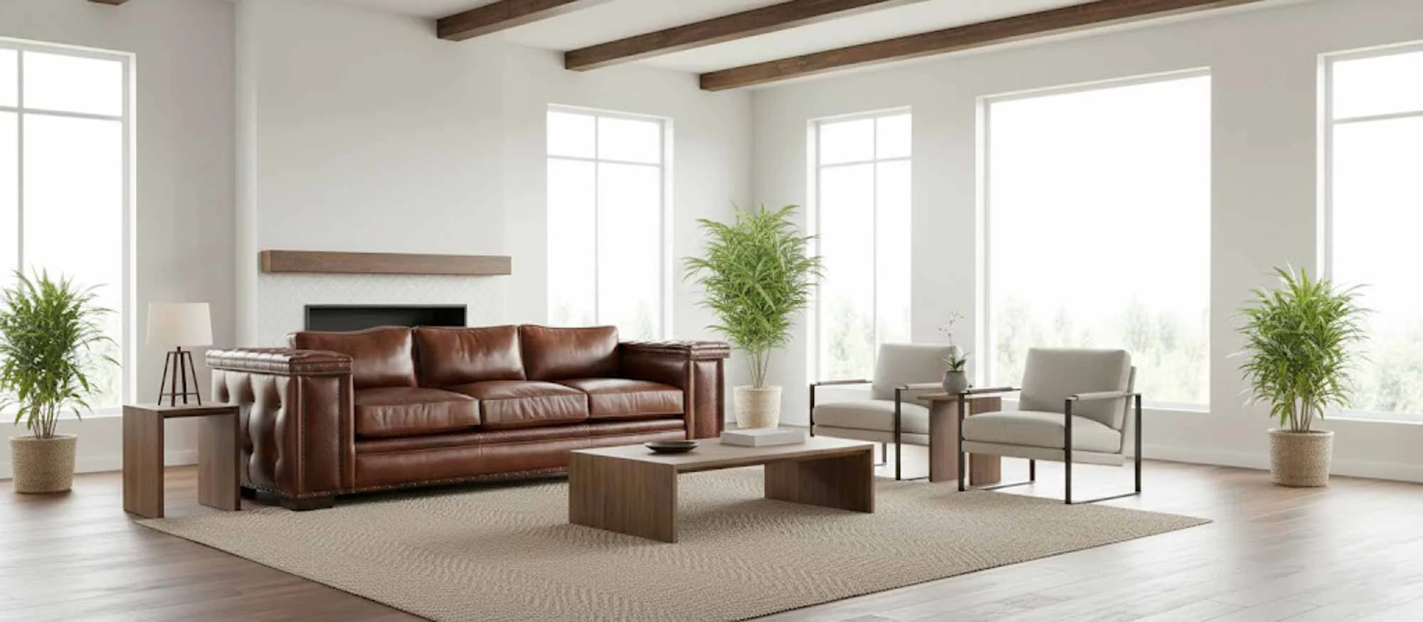 Warf Leather Sofa - Image 3