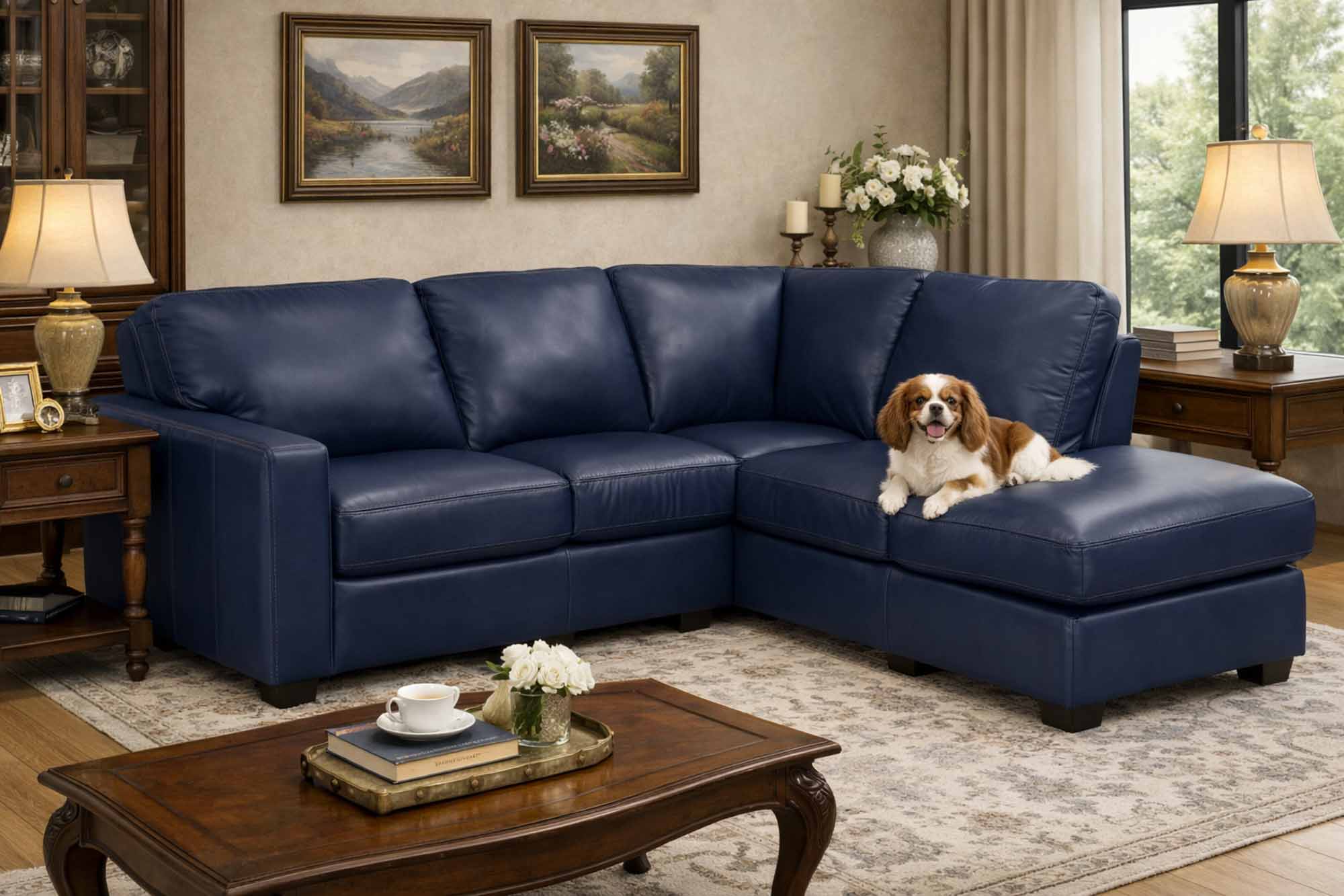 Westend Leather Sectional - Image 8