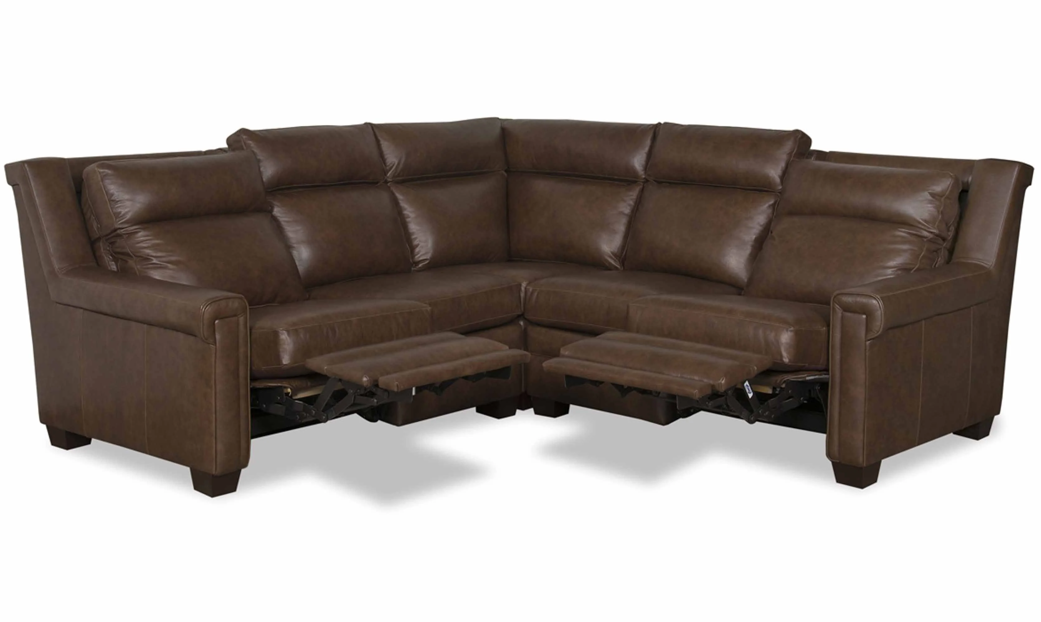 Whitley Leather Power Reclining Sectional With Articulating Headrest - Image 3