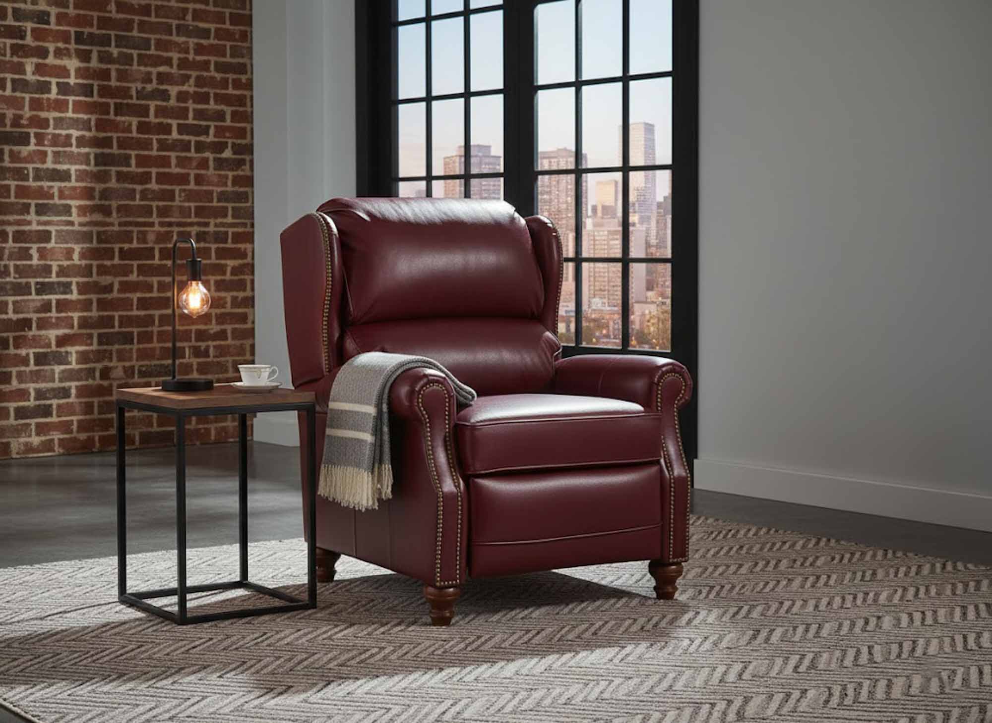 Woods Leather Recliner - Image 3