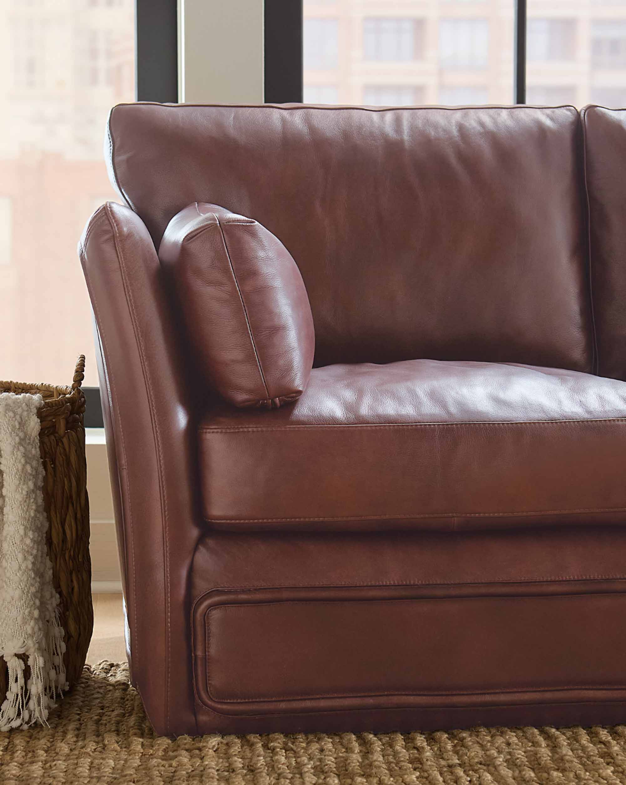 Woodstock Leather Sofa - Image 6