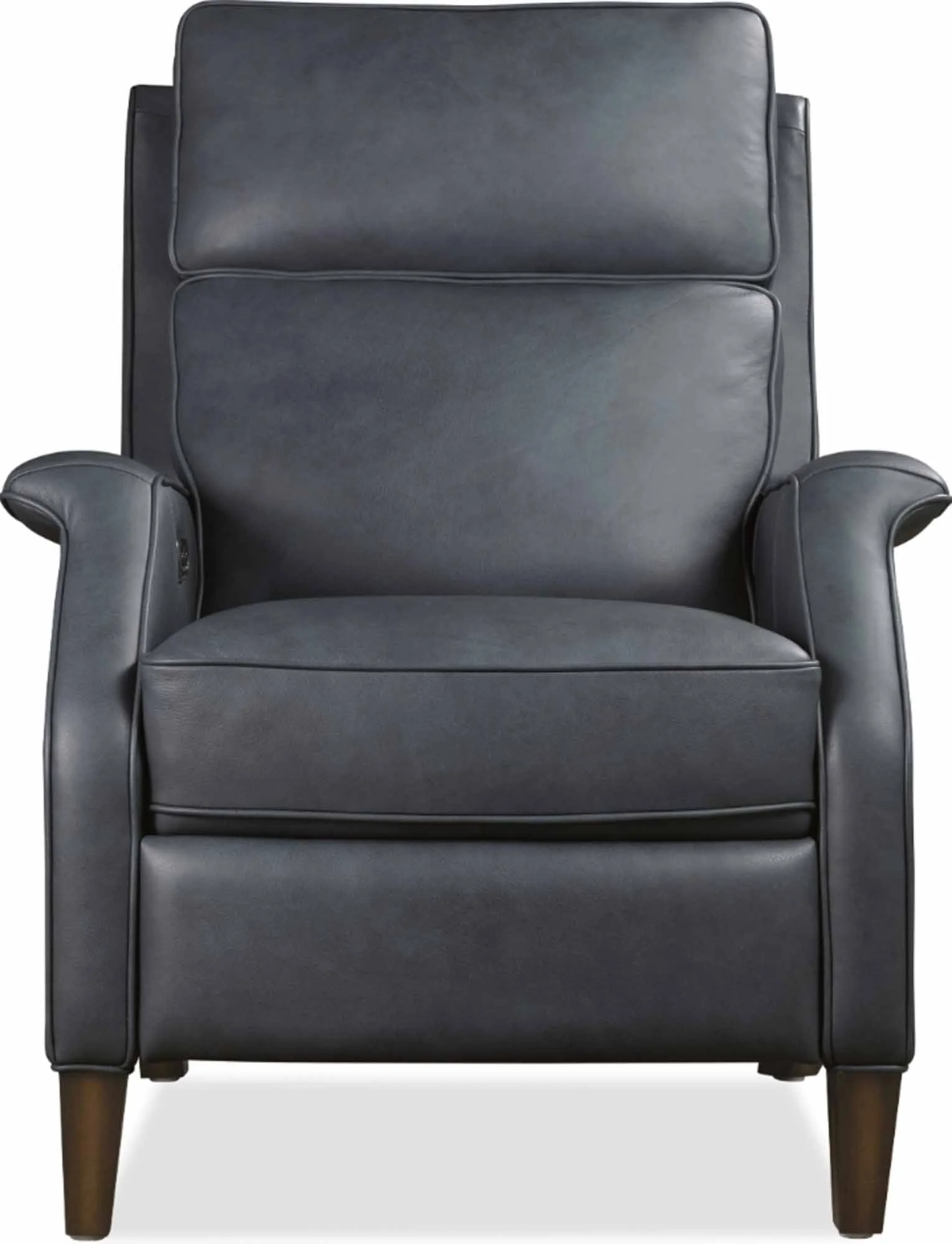 Wrenn Leather Power Recliner With Articulating Headrest In Blue - Image 2