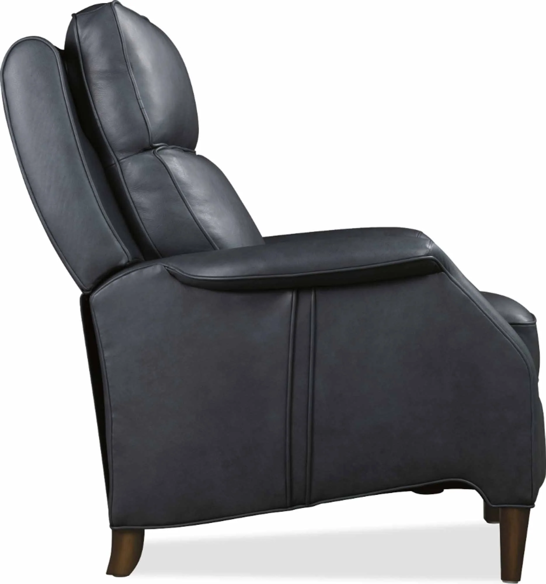 Wrenn Leather Power Recliner With Articulating Headrest In Blue - Image 3