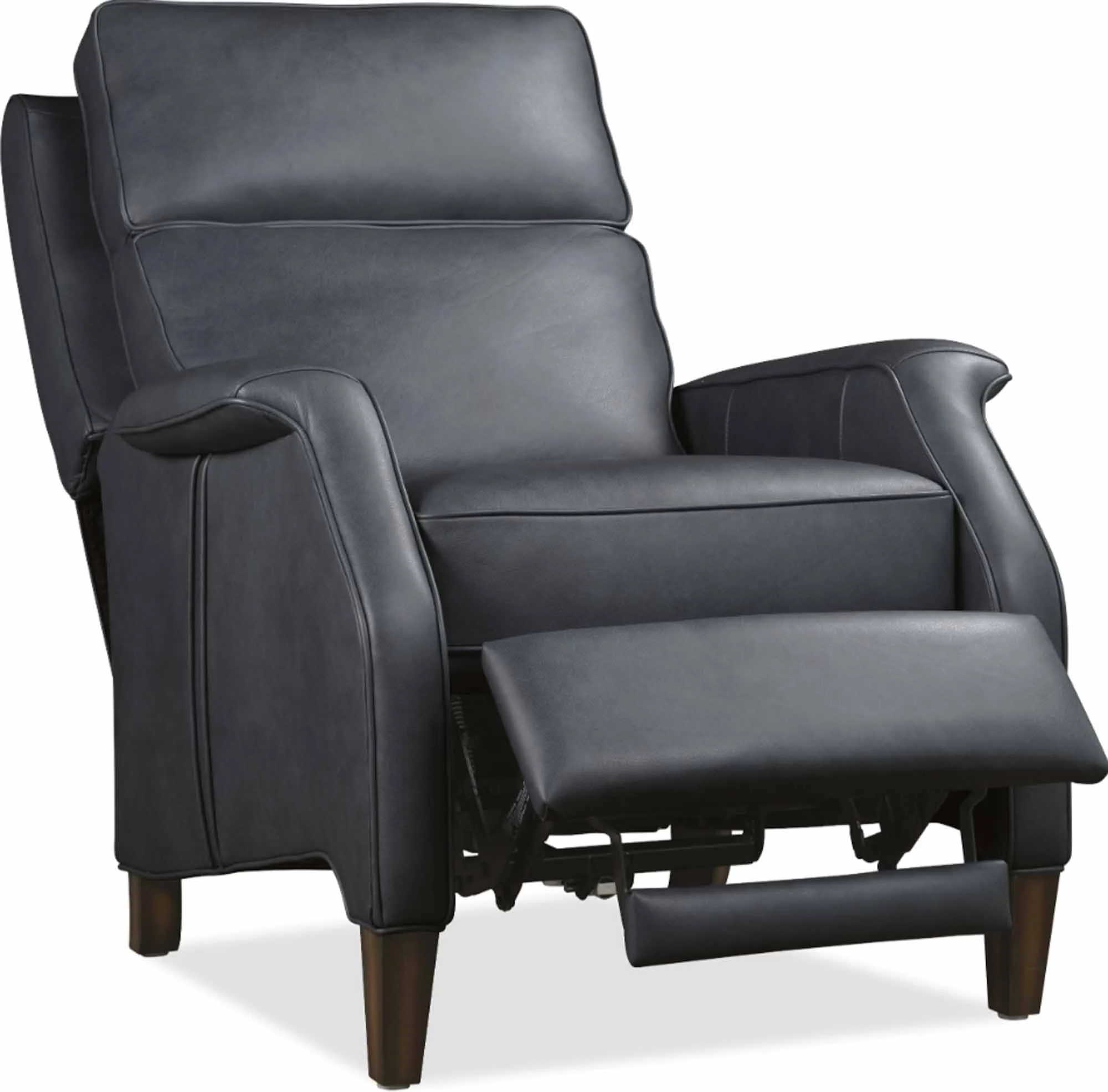Wrenn Leather Power Recliner With Articulating Headrest In Blue - Image 5