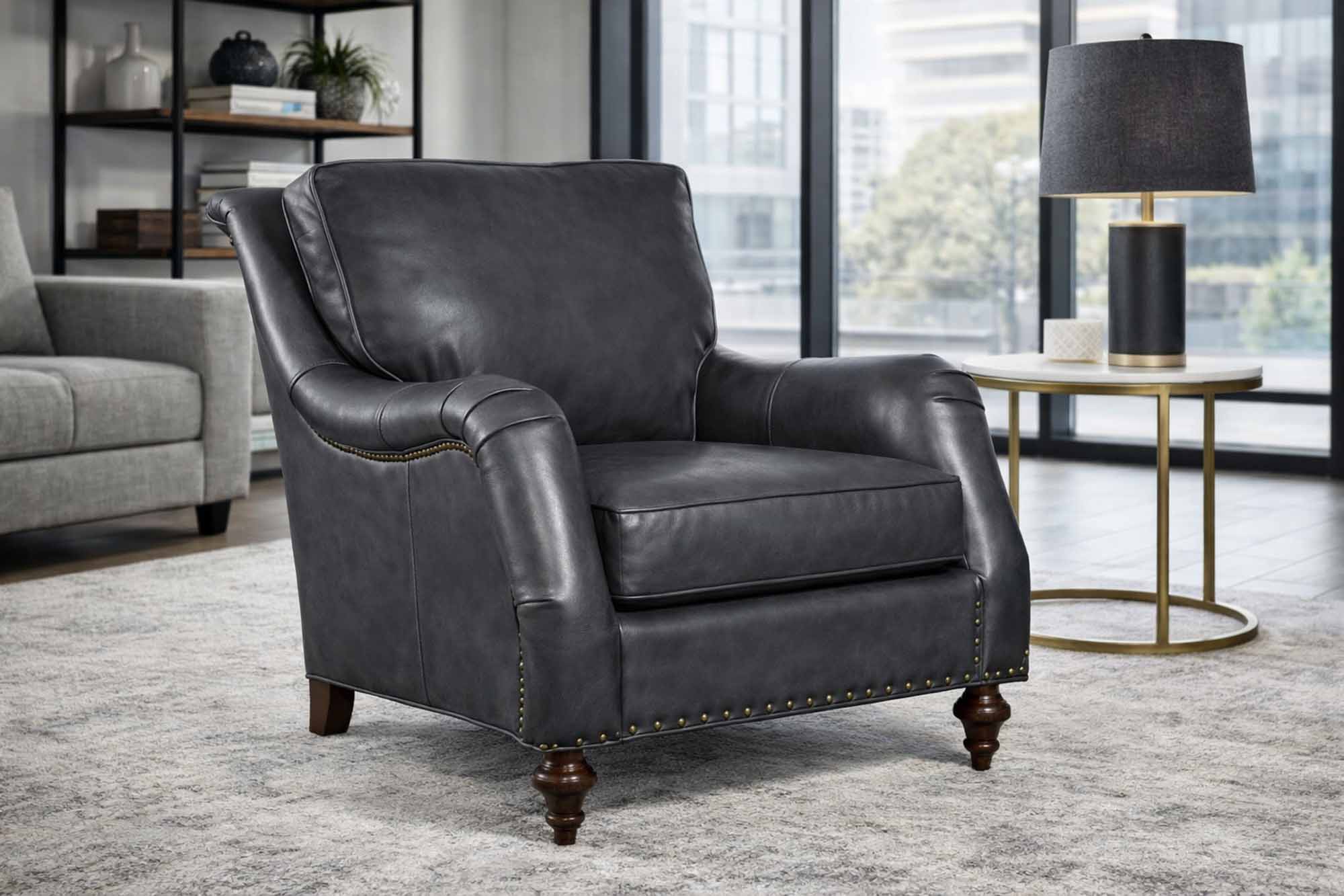 Wyatt Leather Chair - Image 4