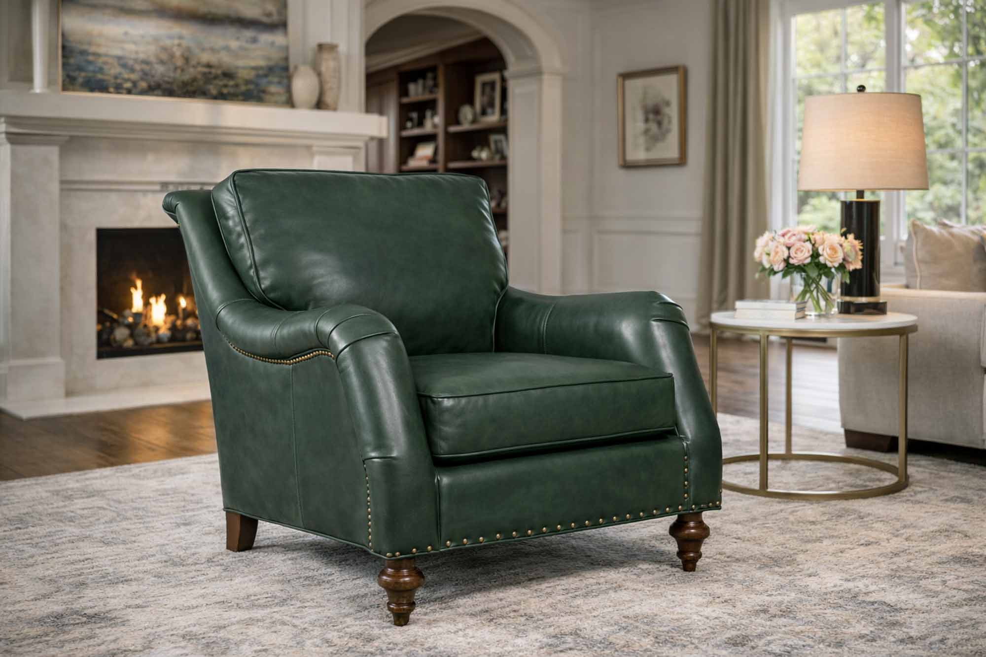 Wyatt Leather Chair - Image 5