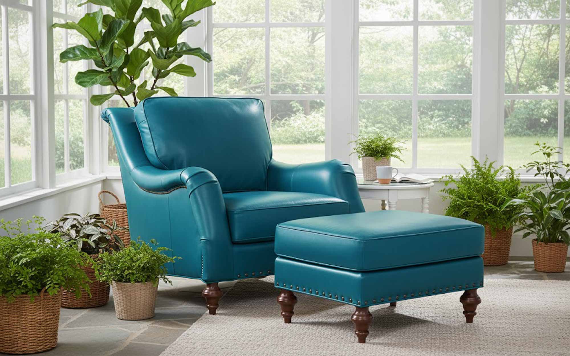 Wyatt Leather Chair - Image 7
