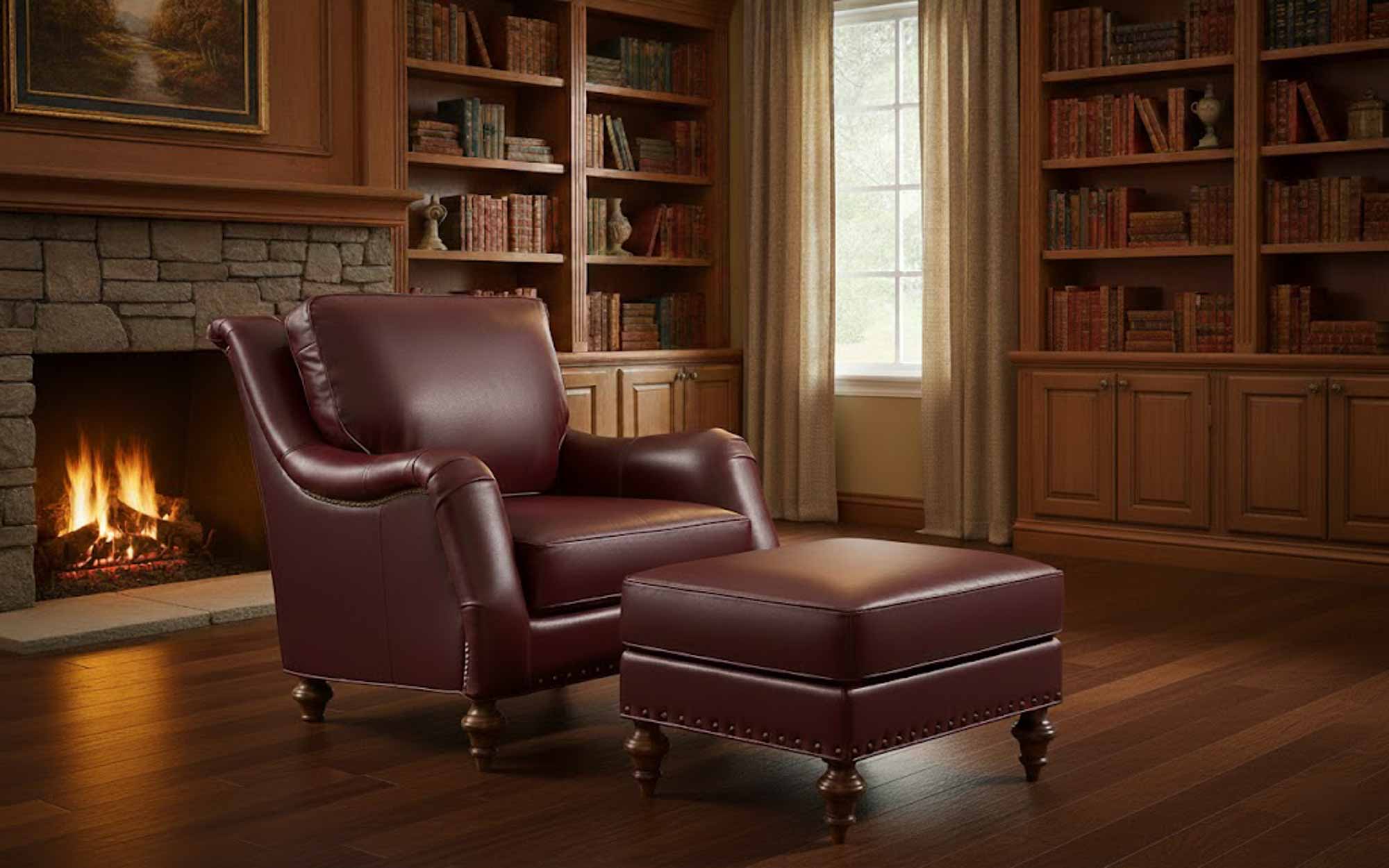 Wyatt Leather Chair - Image 8