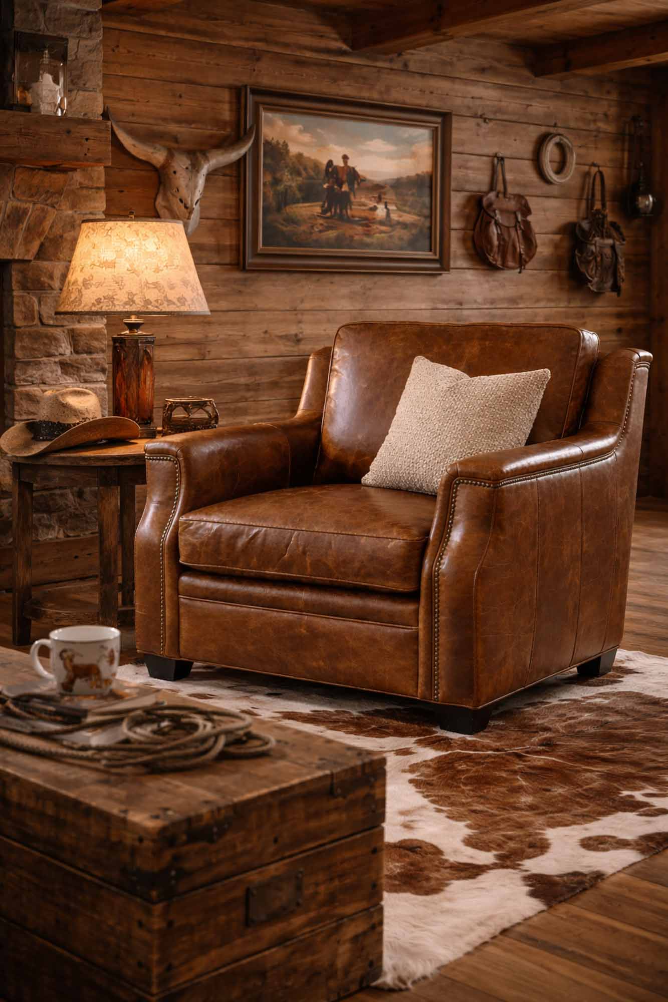 Yates Leather Chair - Image 4