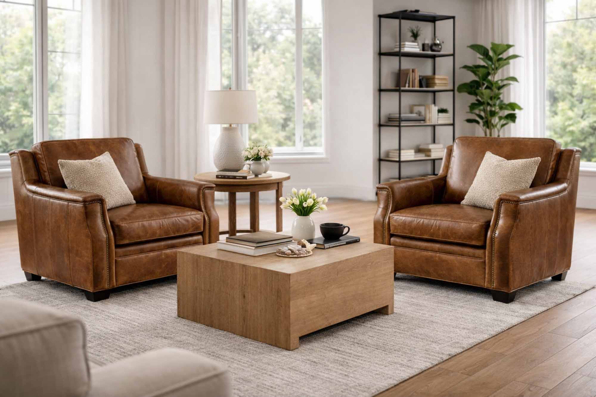 Yates Leather Chair - Image 5