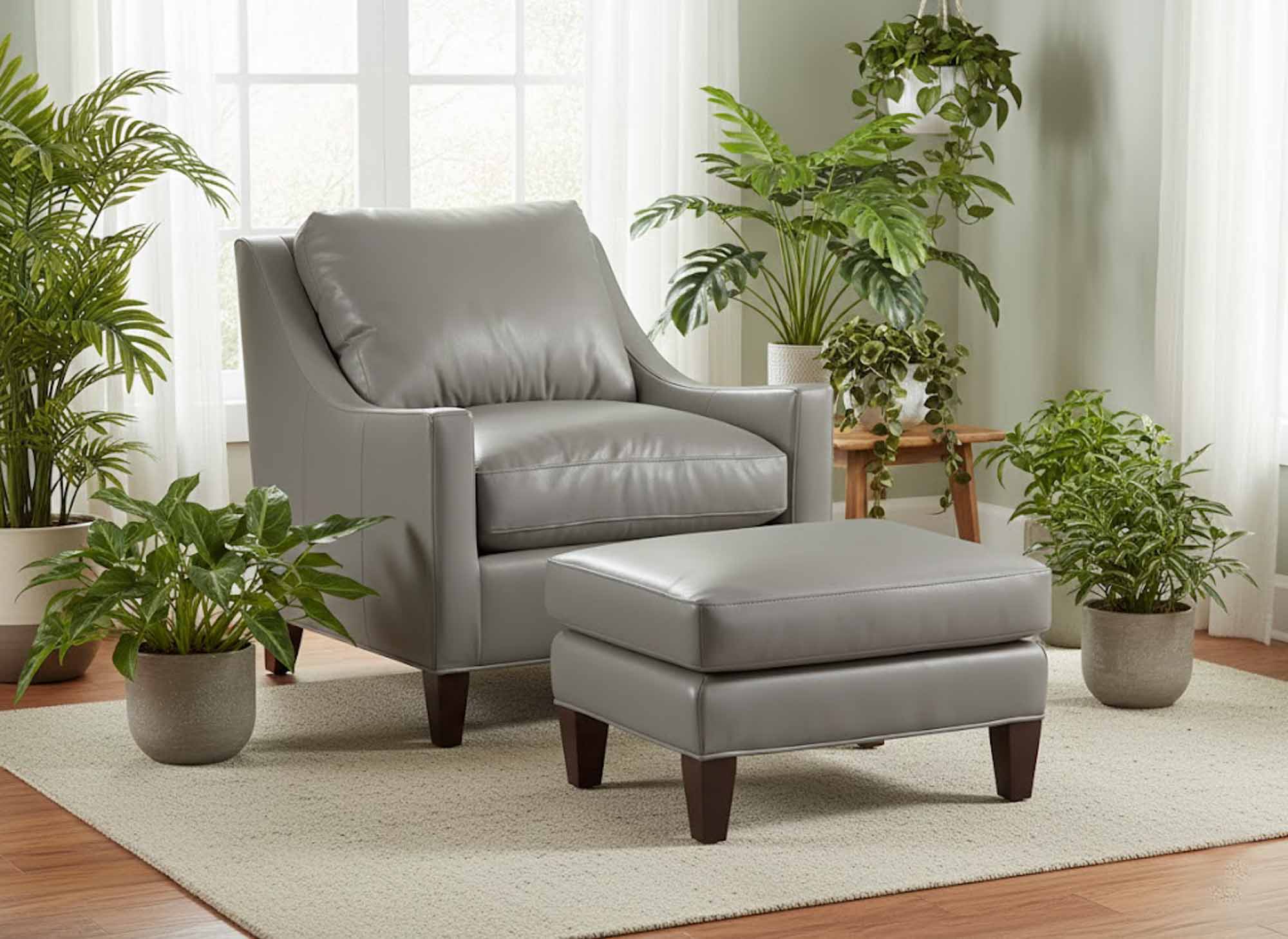 Zack Leather Chair - Image 7