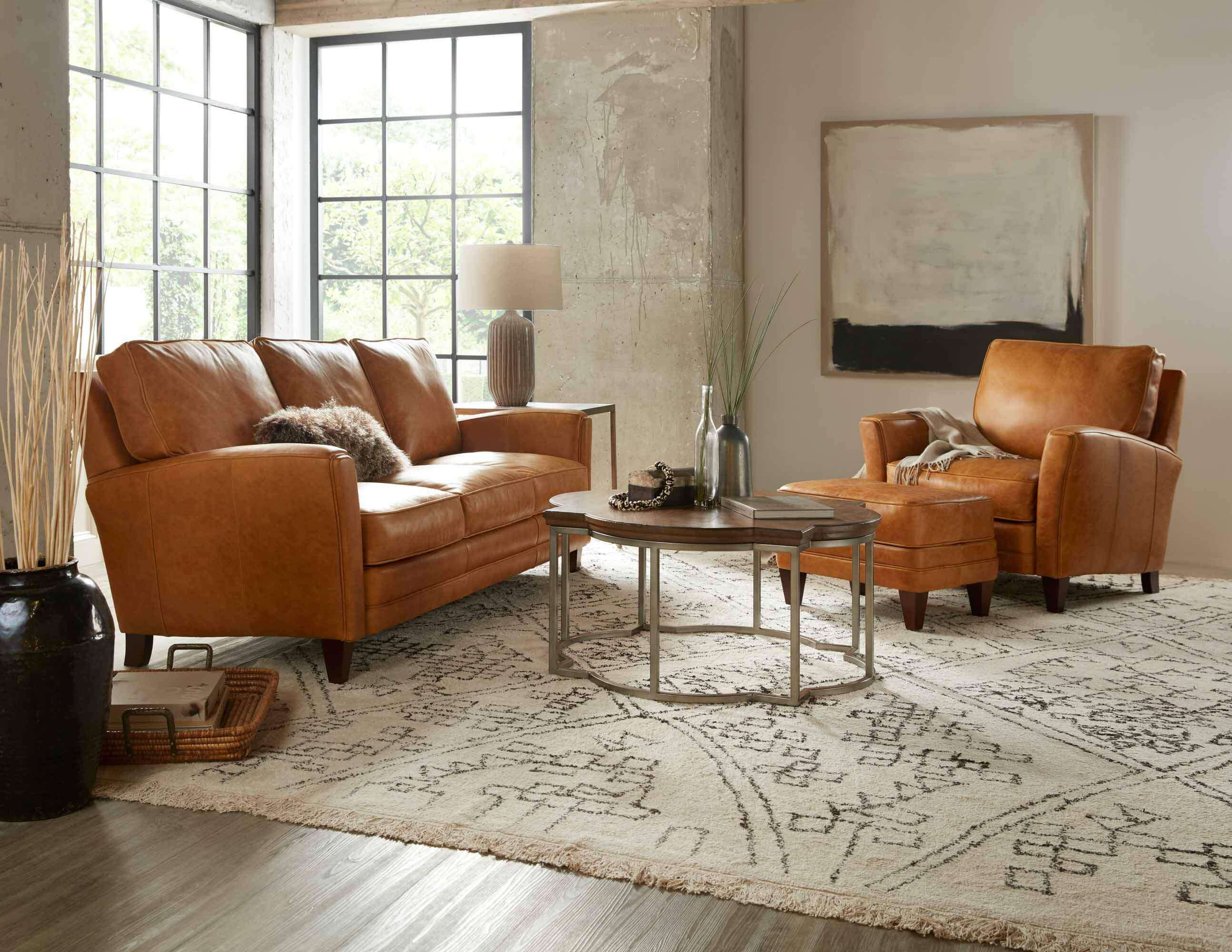 Zion Leather Sofa - Image 4